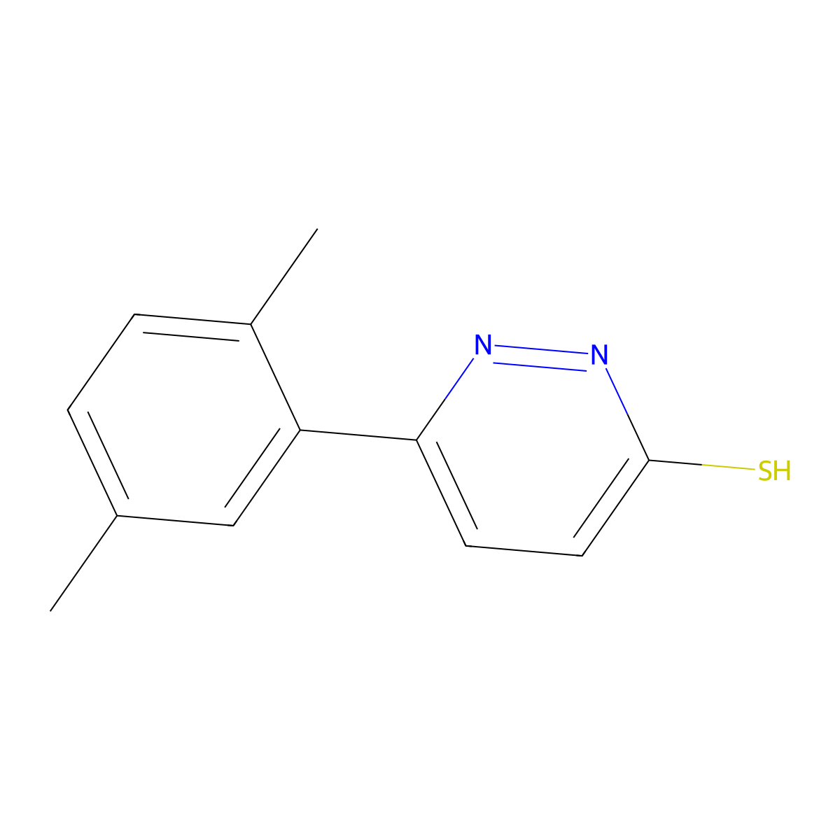 6-(2,5-Dimethylphenyl)pyridazine-3-thiol molecular structure, CAS 71823-14-8