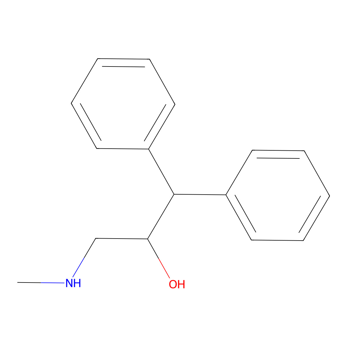 3-(Methylamino)-1,1-diphenyl-propan-2-ol molecular structure, CAS 71827-52-6