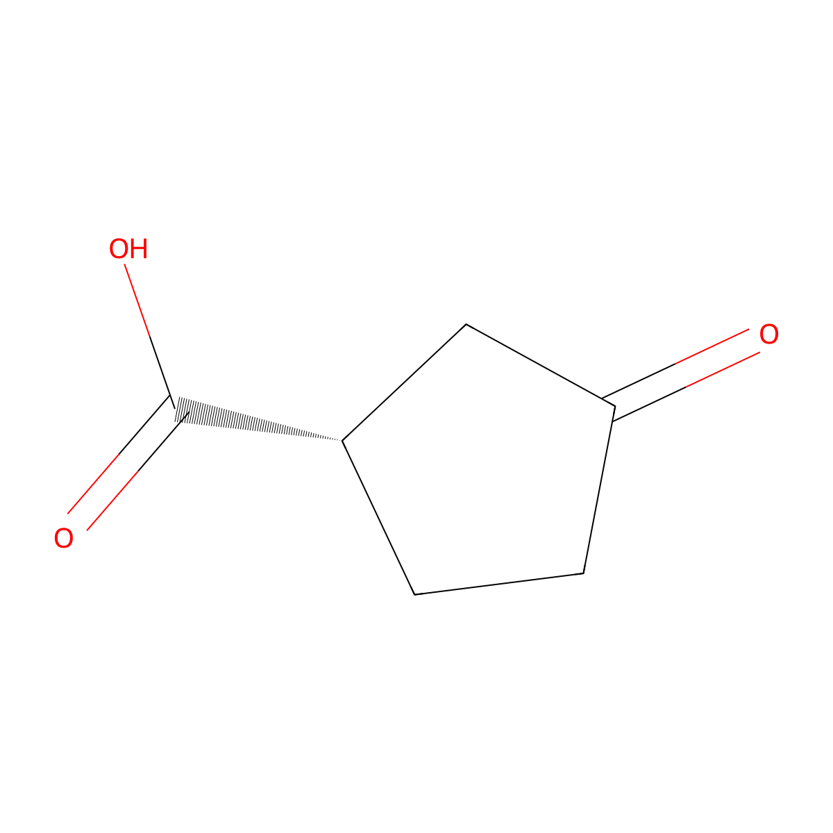 (S)-3-Oxocyclopentanecarboxylic acid molecular structure, CAS 71830-06-3