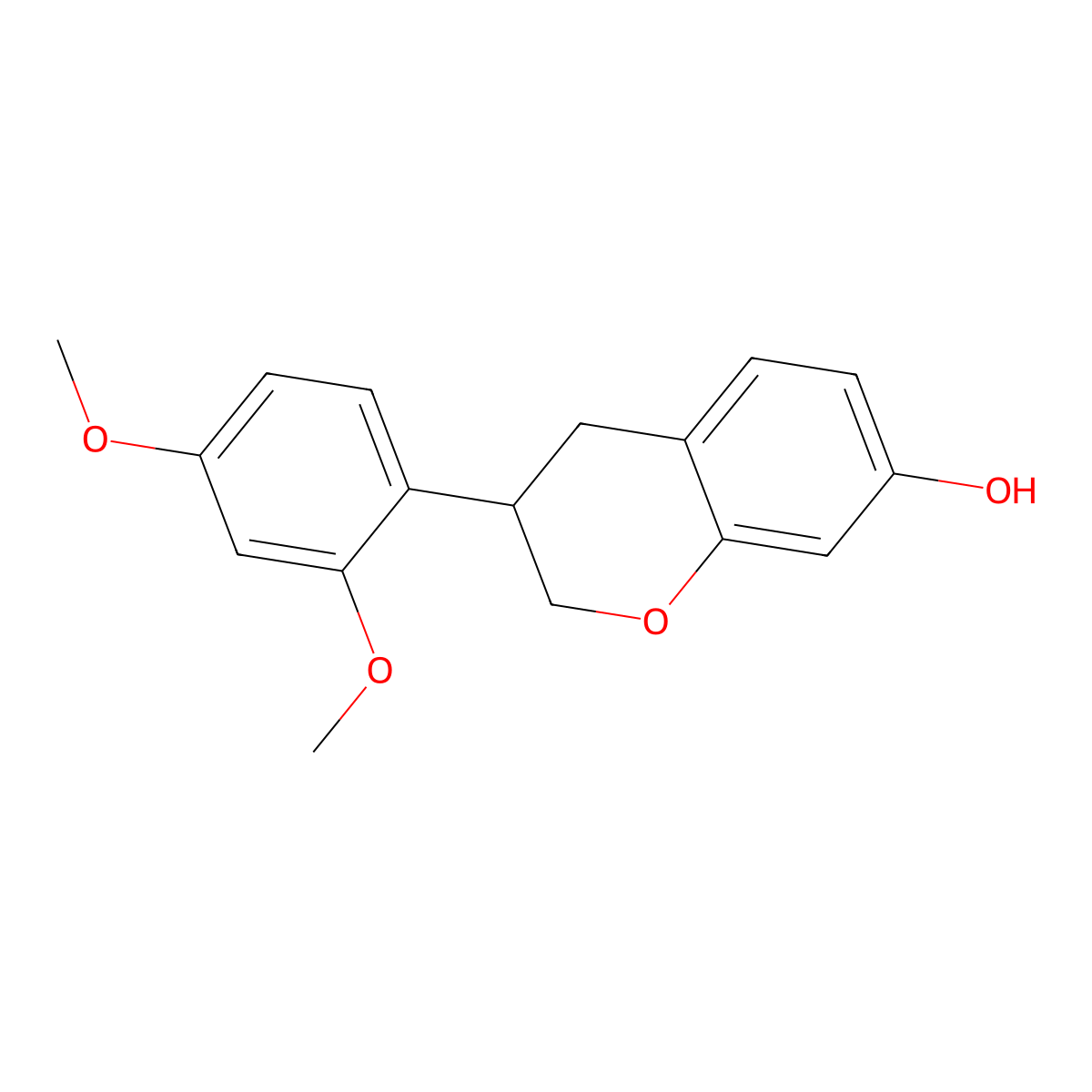 3-(2,4-Dimethoxyphenyl)-3,4-dihydro-2H-1-benzopyran-7-ol molecular structure, CAS 71831-00-0