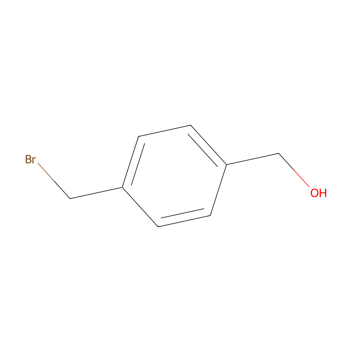 4-(Bromomethyl)benzyl alcohol molecular structure, CAS 71831-21-5