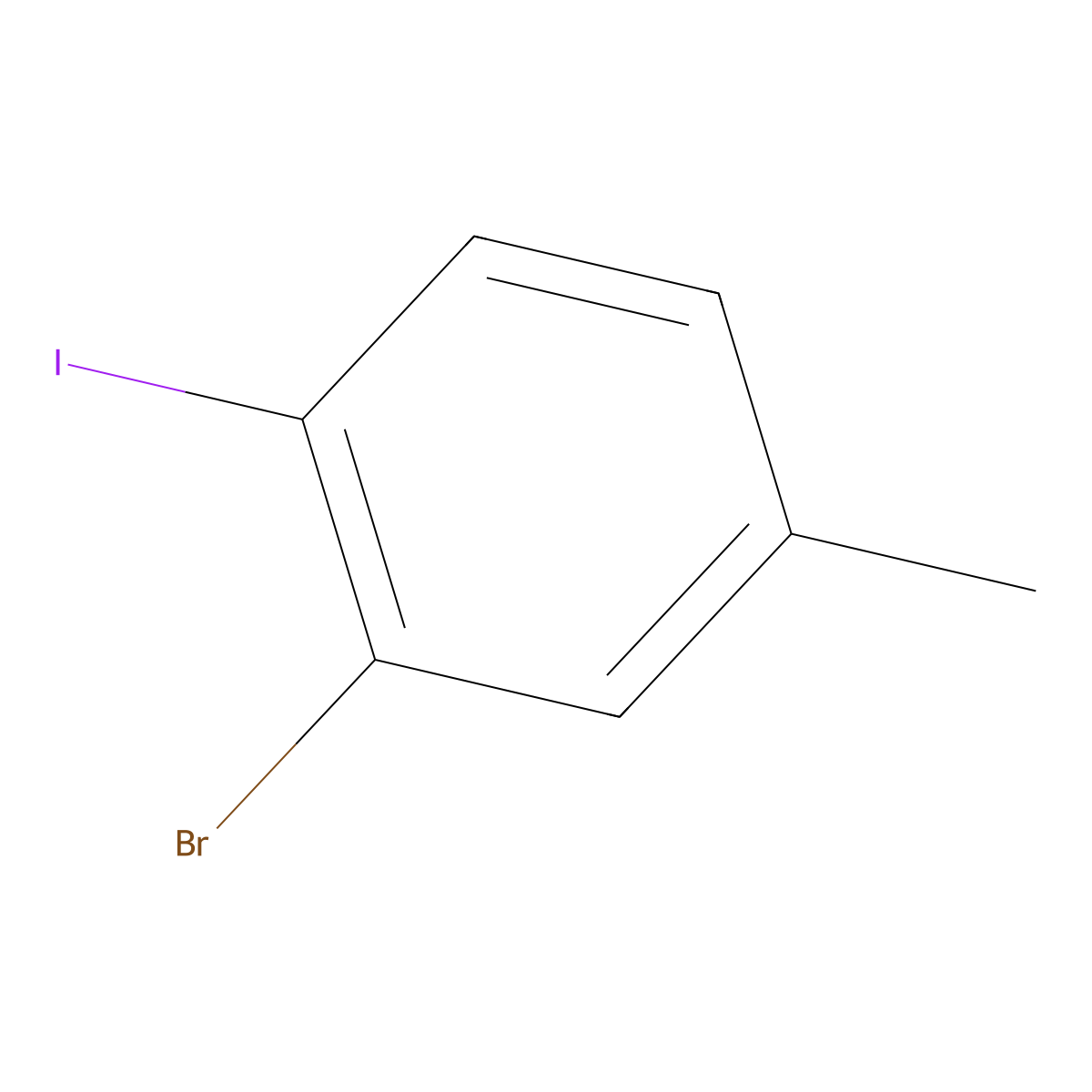 3-Bromo-4-iodotoluene molecular structure, CAS 71838-16-9