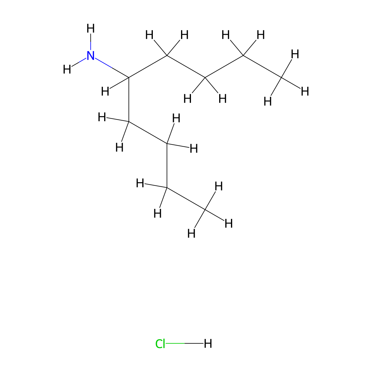 Nonan-5-amine hydrochloride molecular structure, CAS 71847-27-3