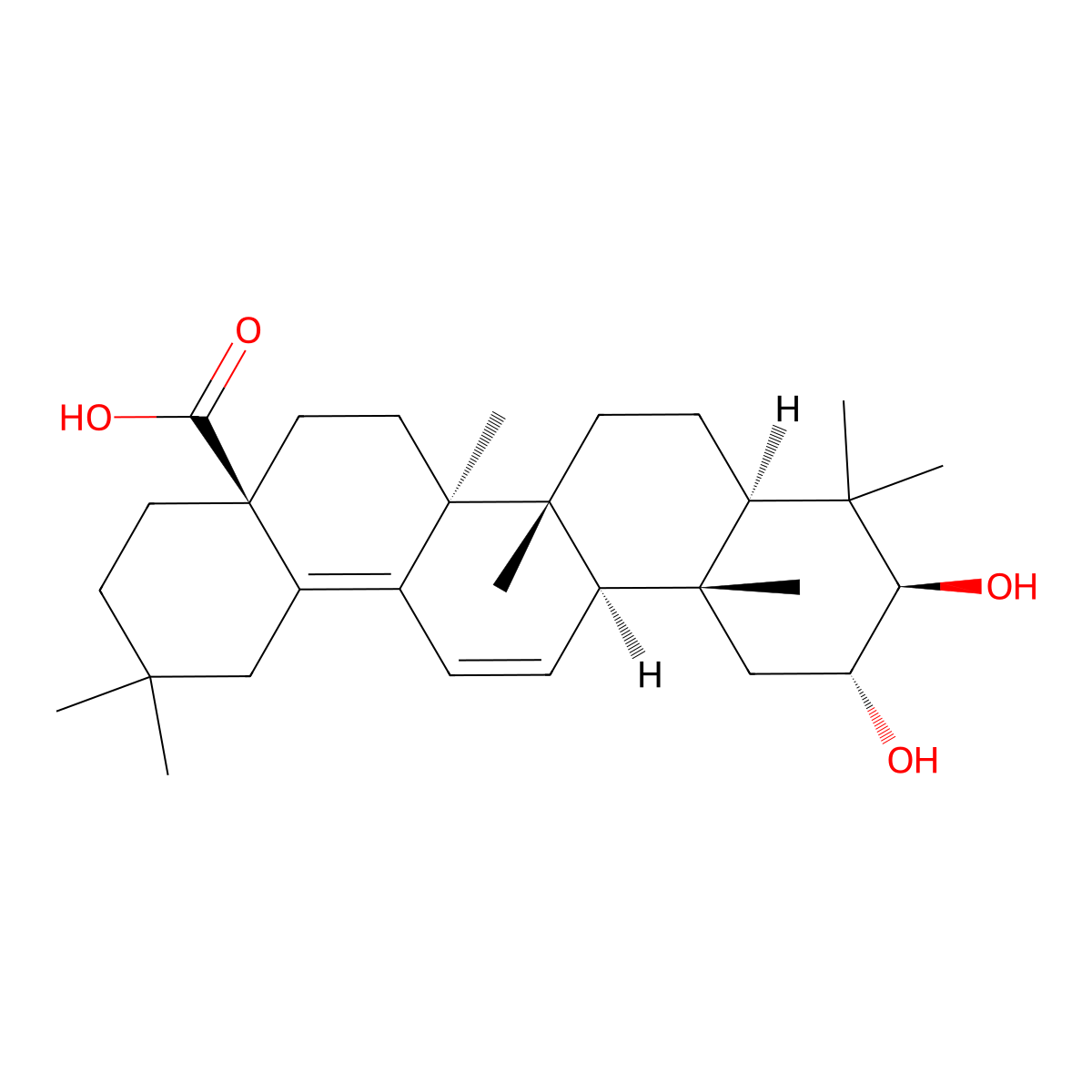Camaldulenic acid molecular structure, CAS 71850-15-2