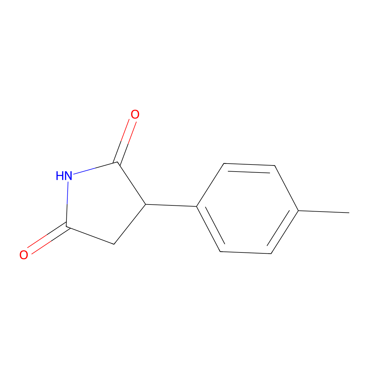 3-(4-Methylphenyl)pyrrolidine-2,5-dione molecular structure, CAS 71857-51-7