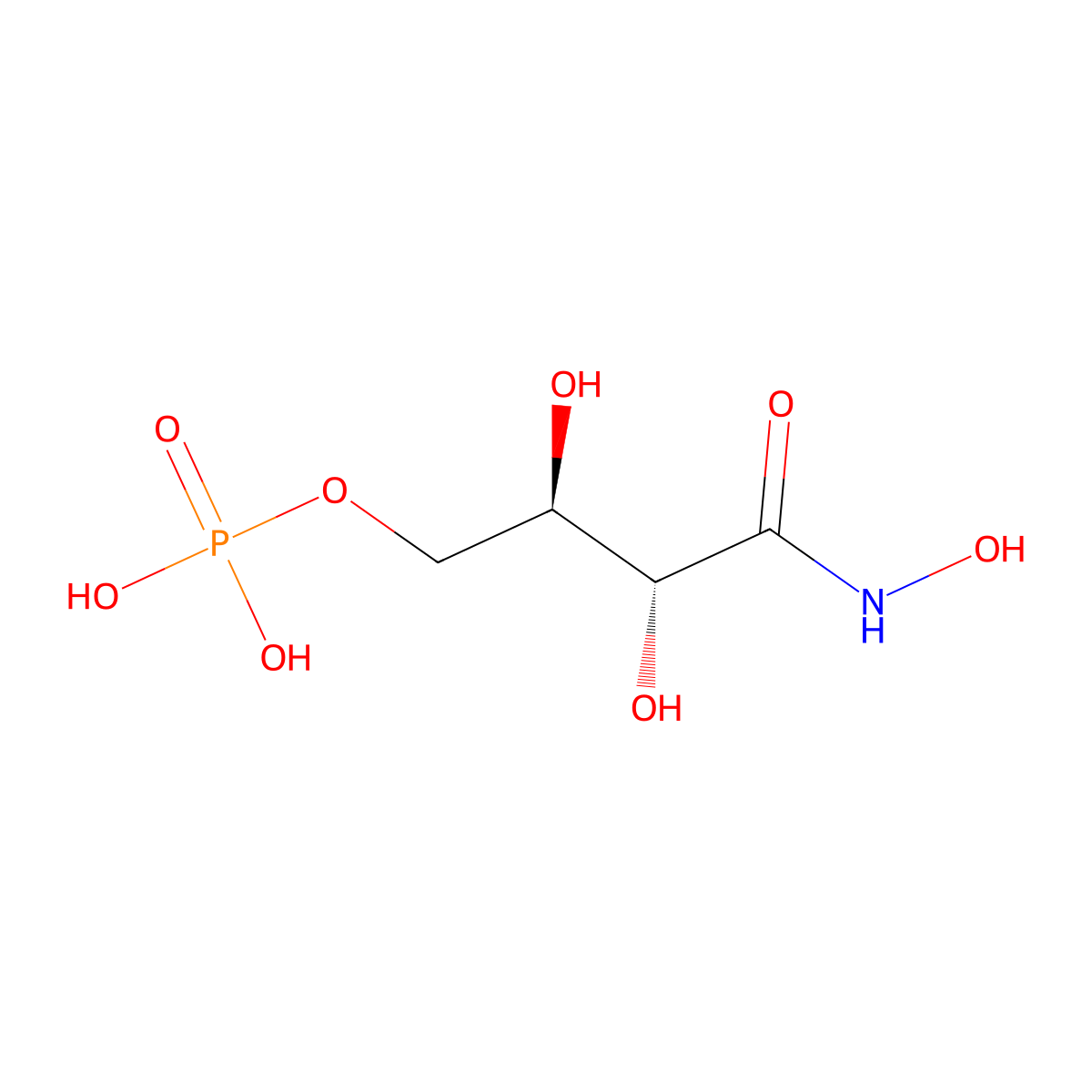 4-Phospho-D-erythronohydroxamic acid molecular structure, CAS 718599-64-5