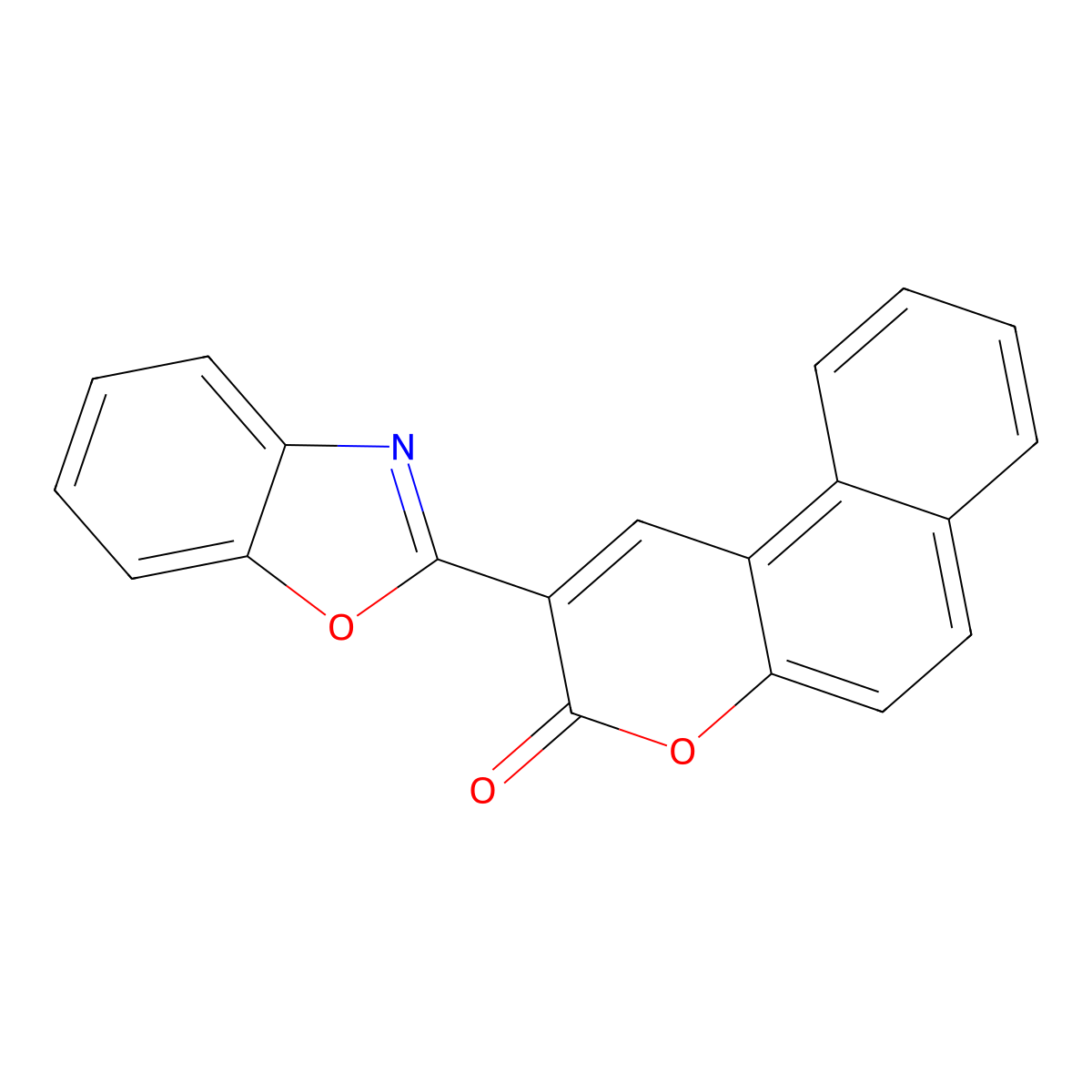2-(1,3-Benzoxazol-2-yl)-3h-benzo[f]chromen-3-one molecular structure, CAS 71860-31-6