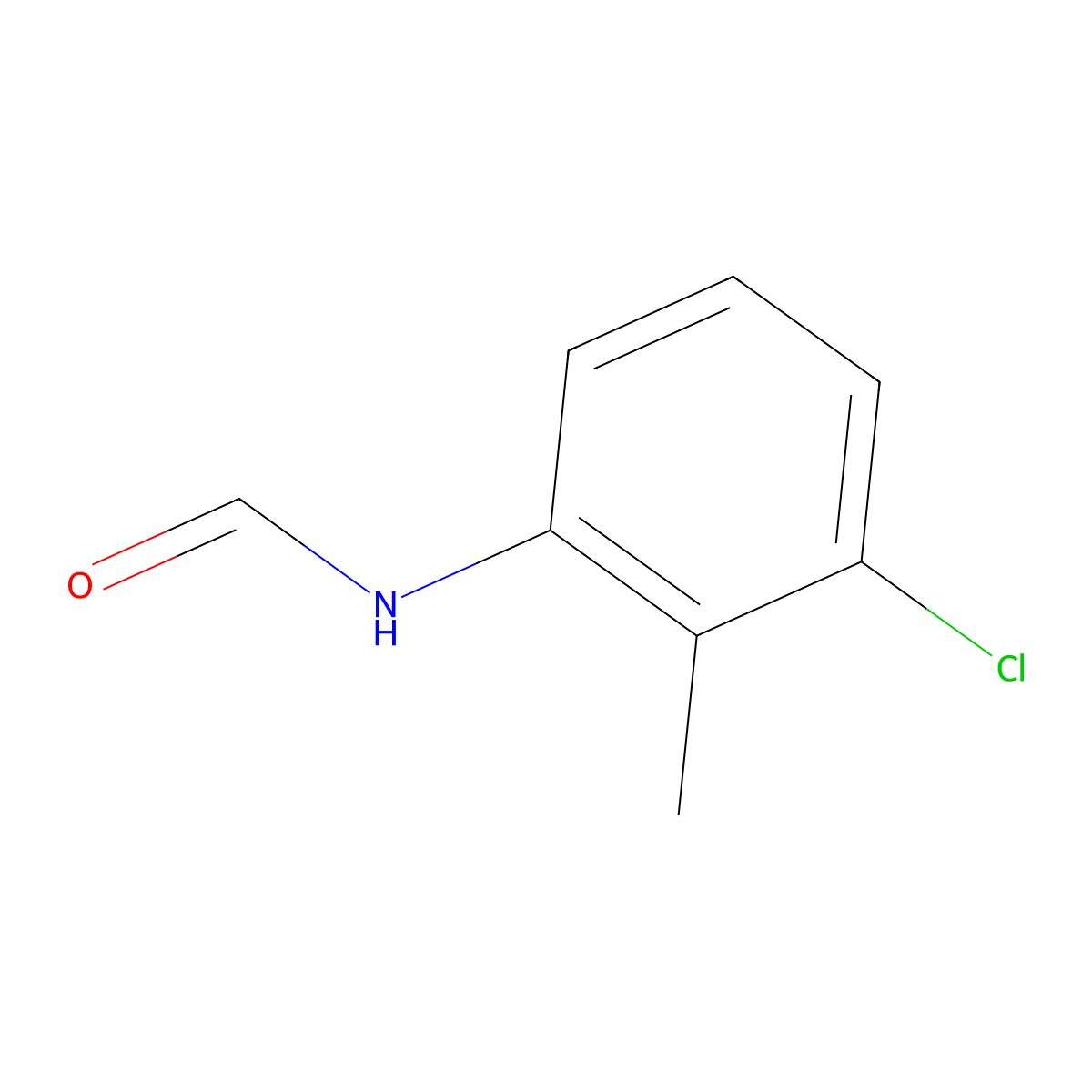 3'-Chloro-o-formotoluidide molecular structure, CAS 71862-02-7