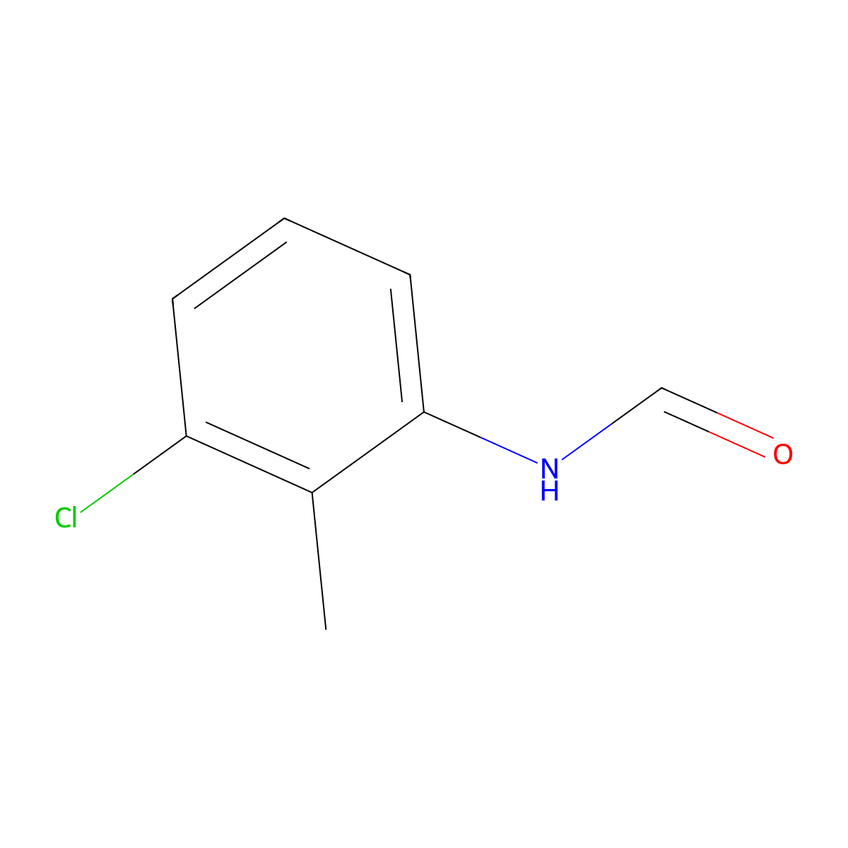 3'-Chloro-o-formotoluidide molecular structure, CAS 71862-02-7