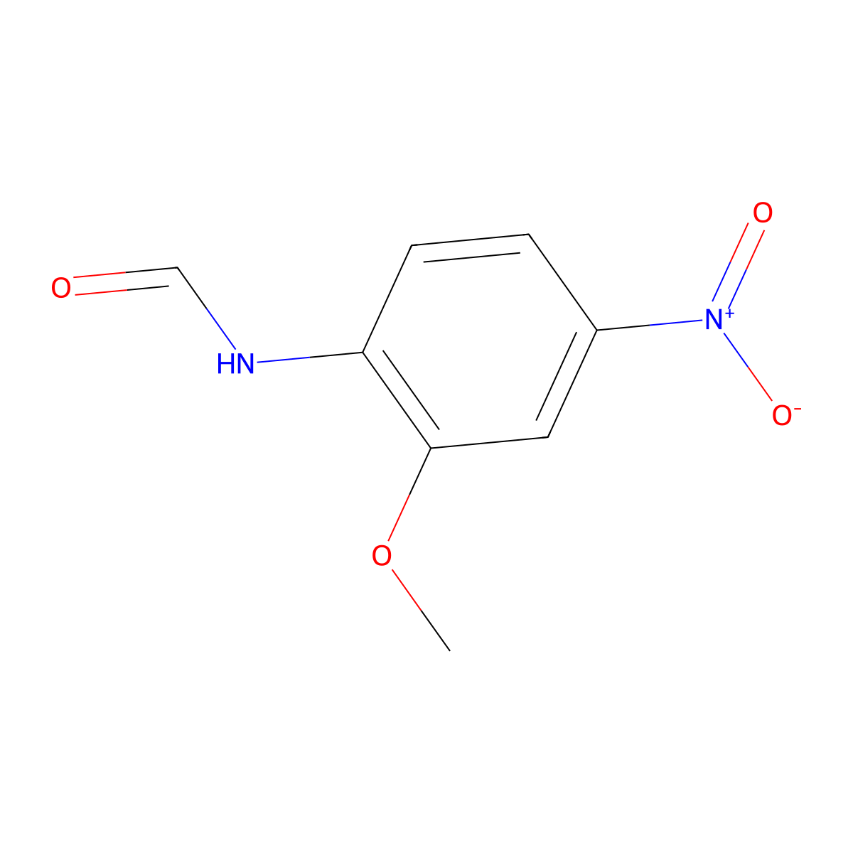 2'-Methoxy-4'-nitroformanilide molecular structure, CAS 71862-04-9