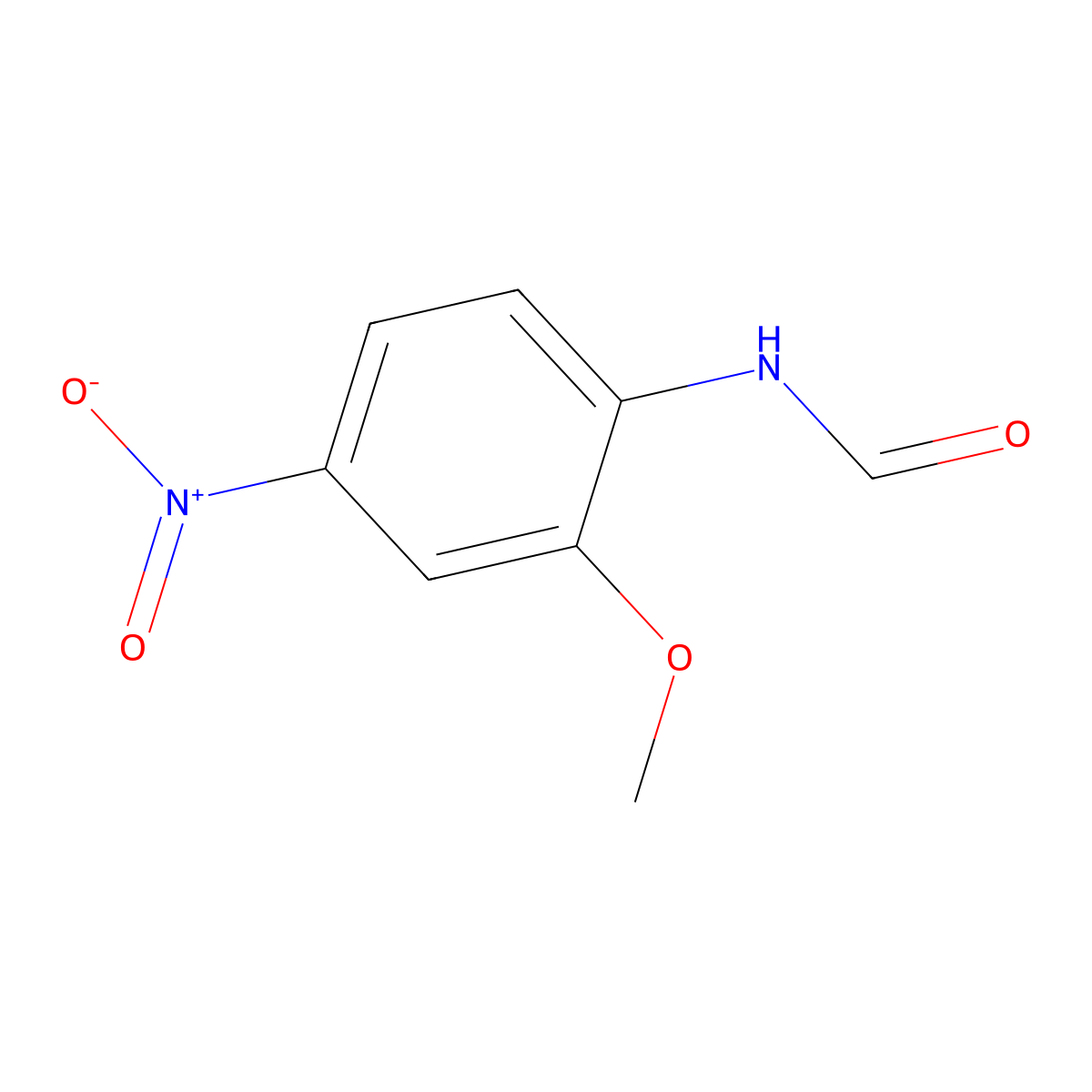 2'-Methoxy-4'-nitroformanilide molecular structure, CAS 71862-04-9