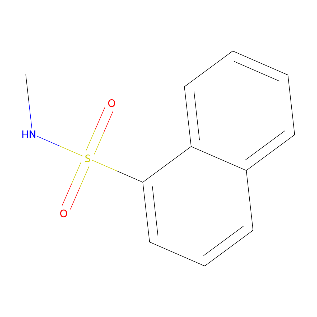N-methylnaphthalene-1-sulfonamide molecular structure, CAS 71862-34-5