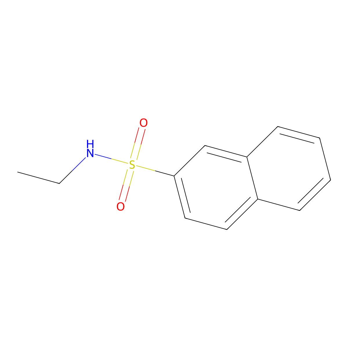 N-ethylnaphthalene-2-sulfonamide molecular structure, CAS 71862-50-5