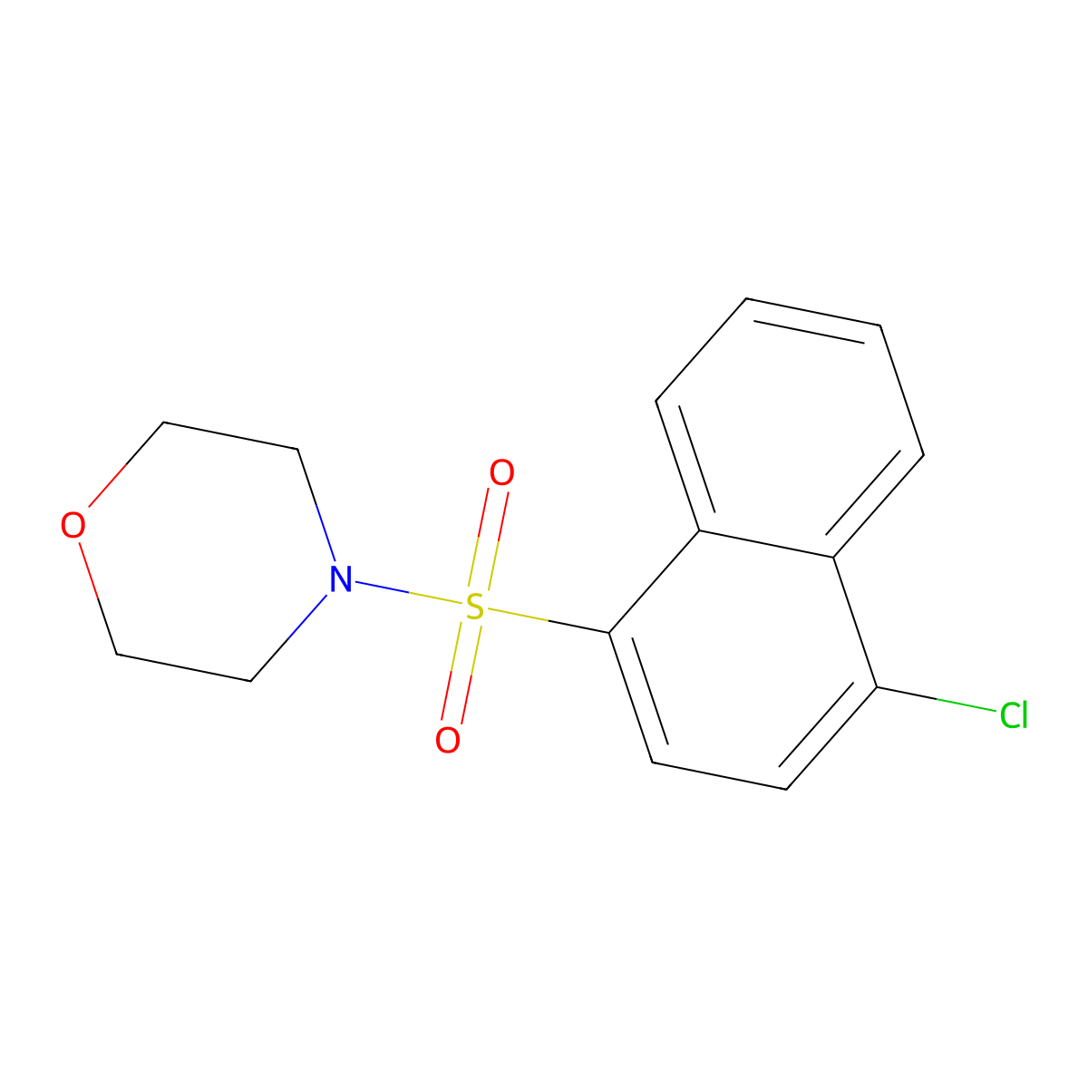4-(4-Chloronaphthalen-1-yl)sulfonylmorpholine molecular structure, CAS 71862-69-6