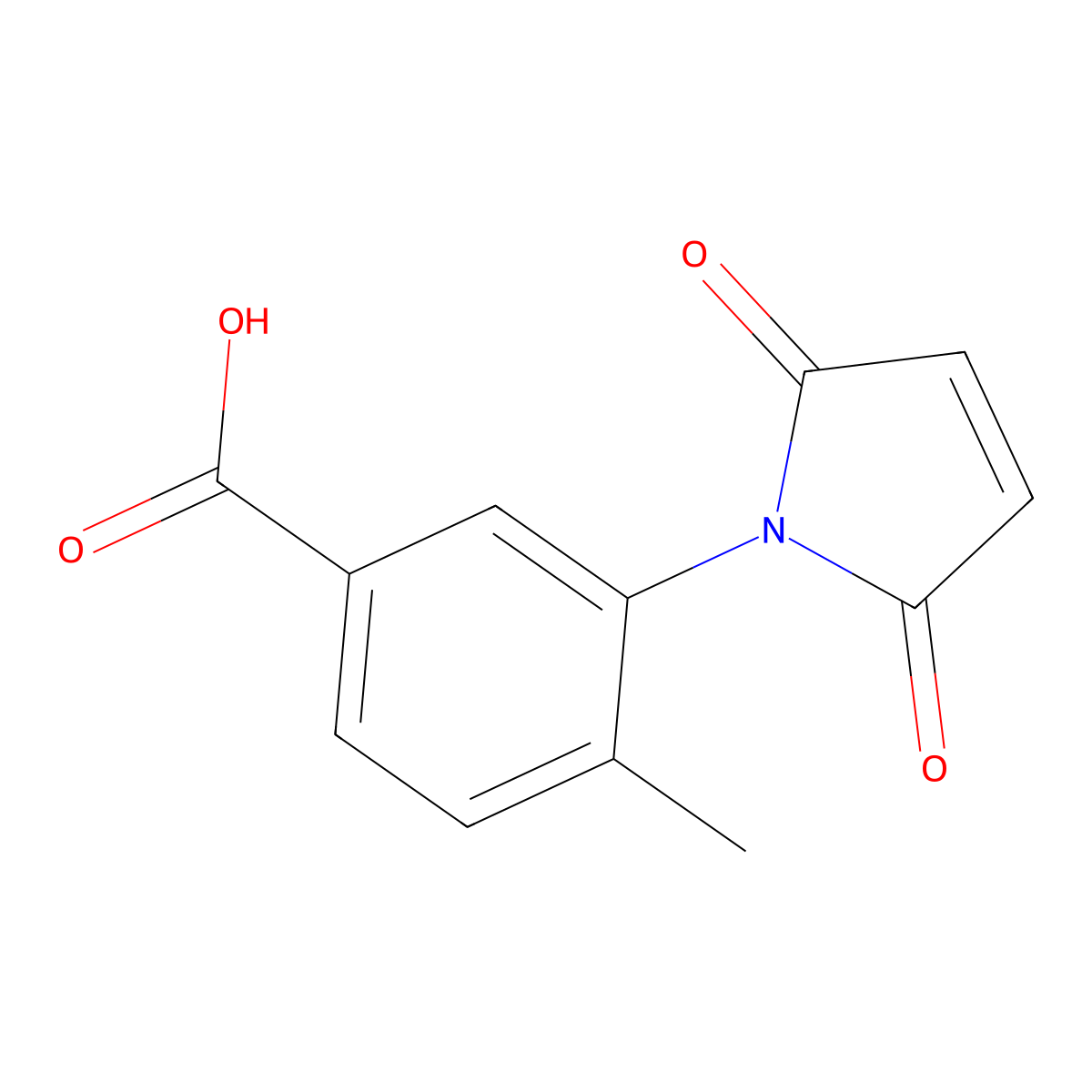 3-(2,5-Dioxo-2,5-dihydro-1H-pyrrol-1-YL)-4-methylbenzoic acid molecular structure, CAS 718623-72-4