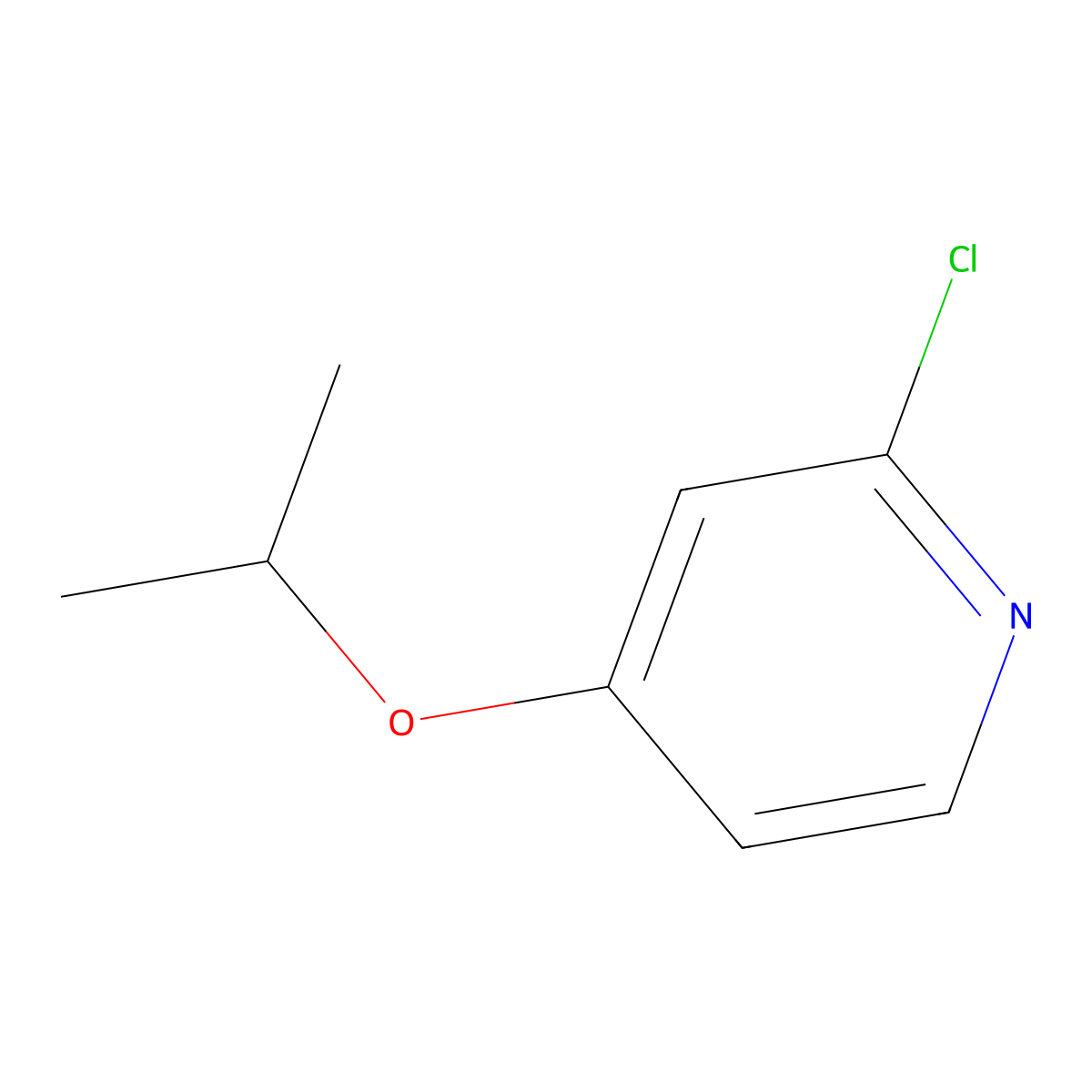 2-Chloro-4-isopropoxypyridine molecular structure, CAS 718639-57-7