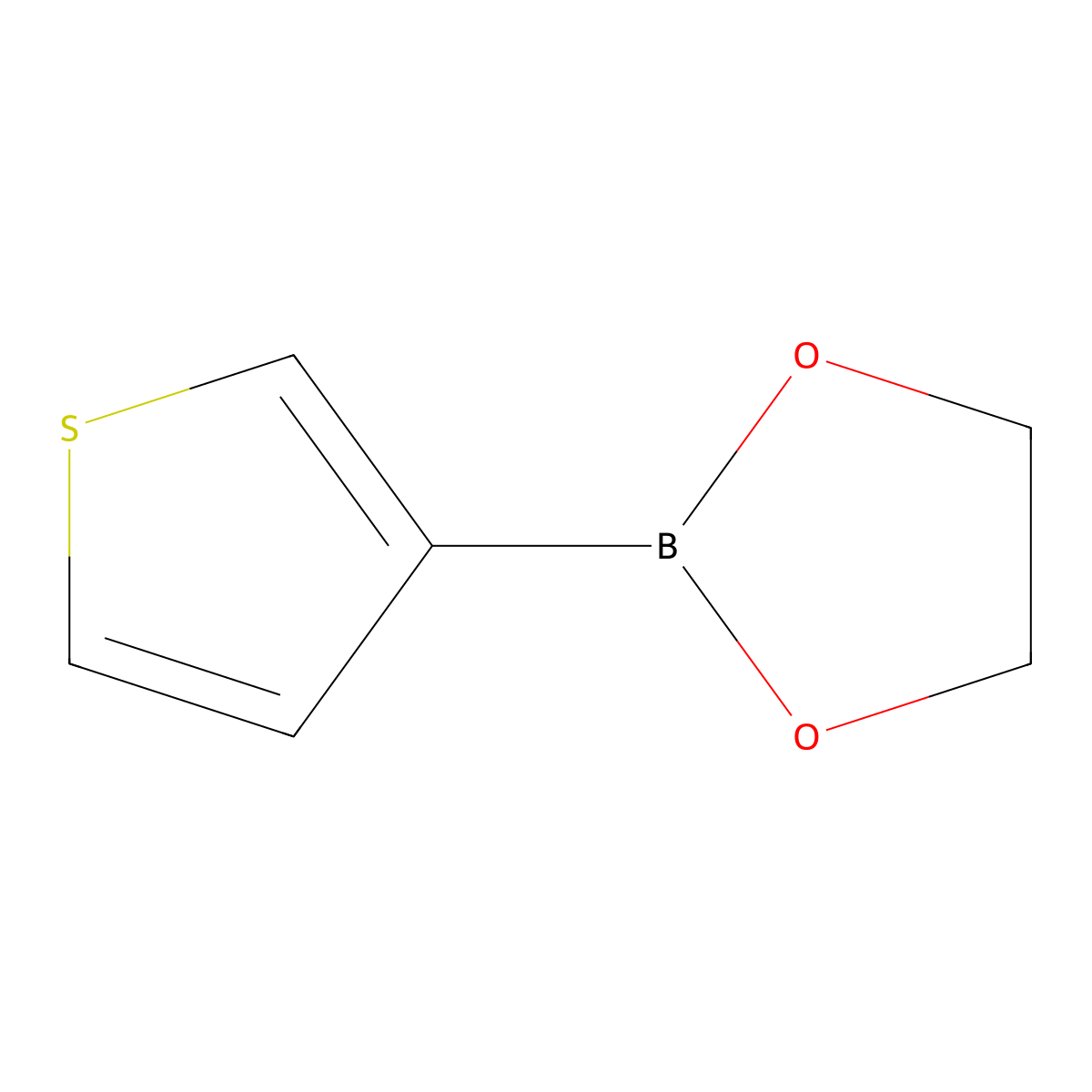 2-(Thiophen-3-yl)-1,3,2-dioxaborolane molecular structure, CAS 718640-75-6