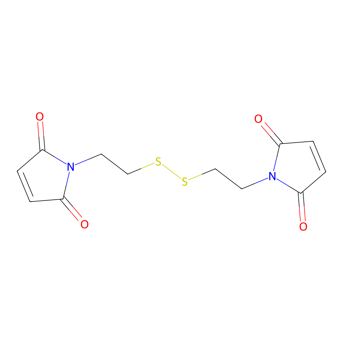 dithiobis(N-ethylmaleimide) molecular structure, CAS 71865-37-7