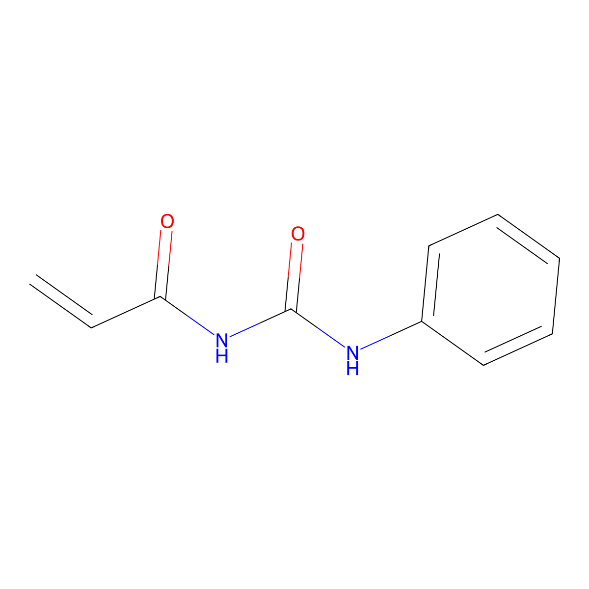 1-Phenyl-3-(prop-2-enoyl)urea molecular structure, CAS 71868-35-4