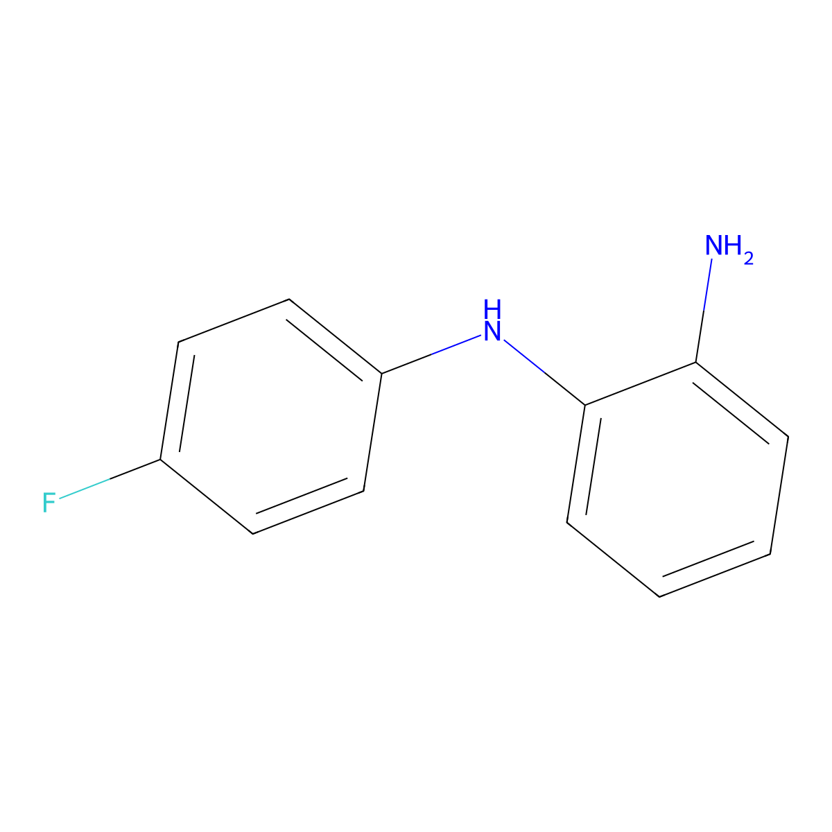 1-N-(4-fluorophenyl)benzene-1,2-diamine molecular structure, CAS 7187-12-4