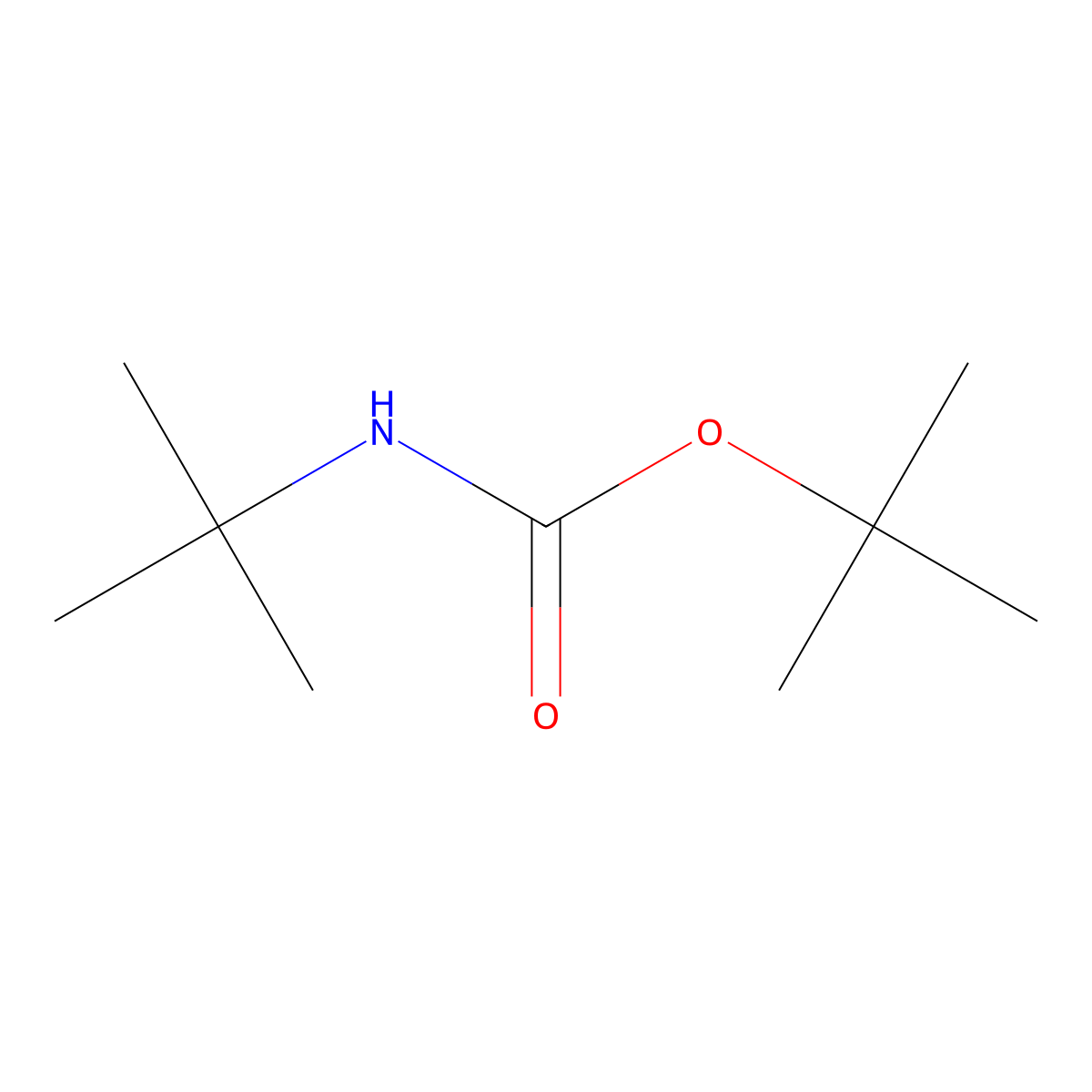 tert-Butyl tert-butylcarbamate molecular structure, CAS 71872-03-2