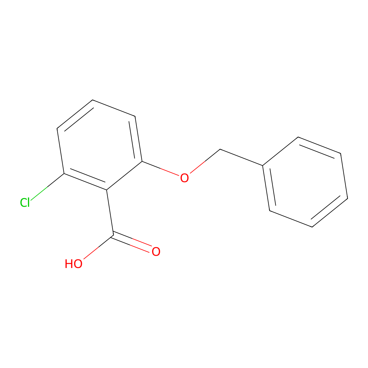 2-(Benzyloxy)-6-chlorobenzoic acid molecular structure, CAS 71875-71-3