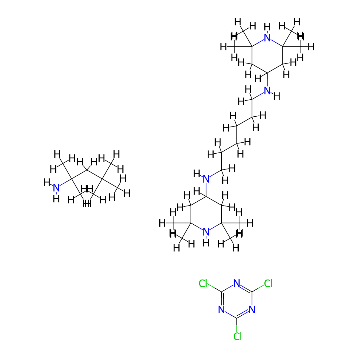 Chimassorb 944 molecular structure, CAS 71878-19-8