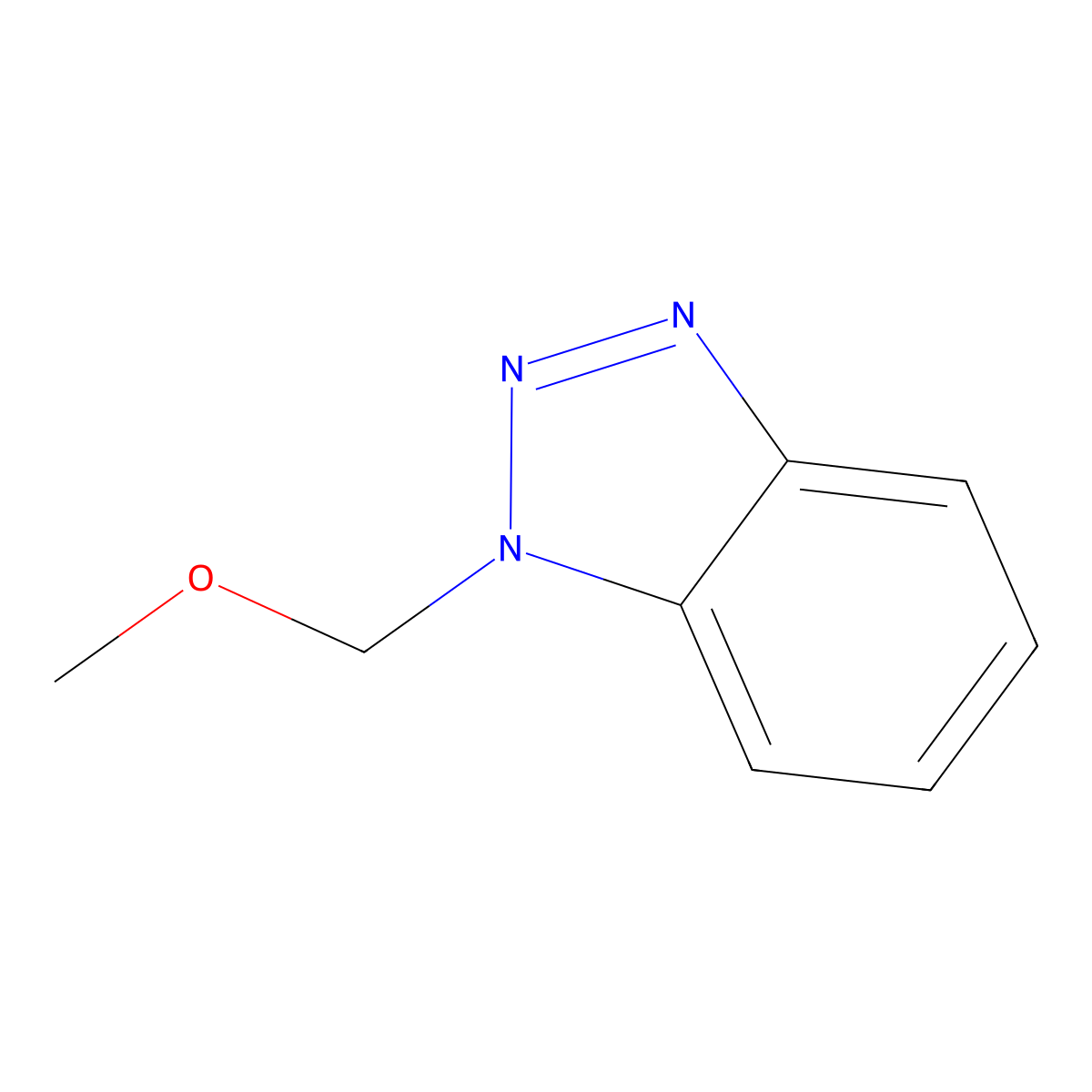 1-(Methoxymethyl)-1H-benzotriazole molecular structure, CAS 71878-80-3