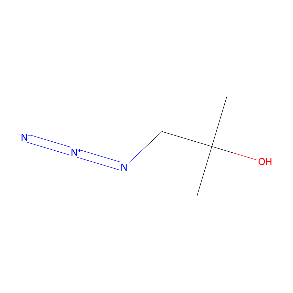 1-Azido-2-methylpropan-2-ol molecular structure, CAS 71879-78-2