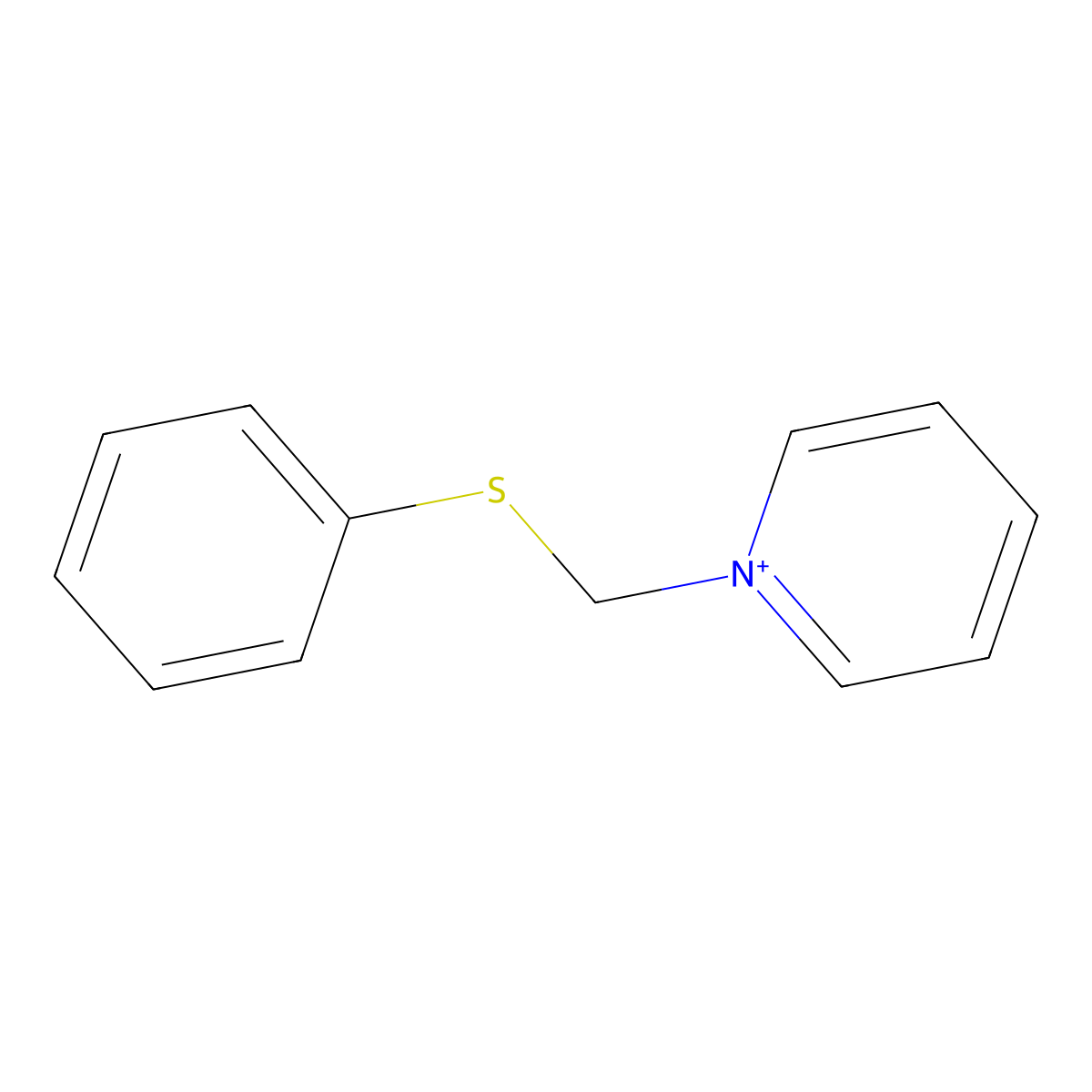 1-[(Phenylthio)methyl]pyridinium molecular structure, CAS 71880-02-9