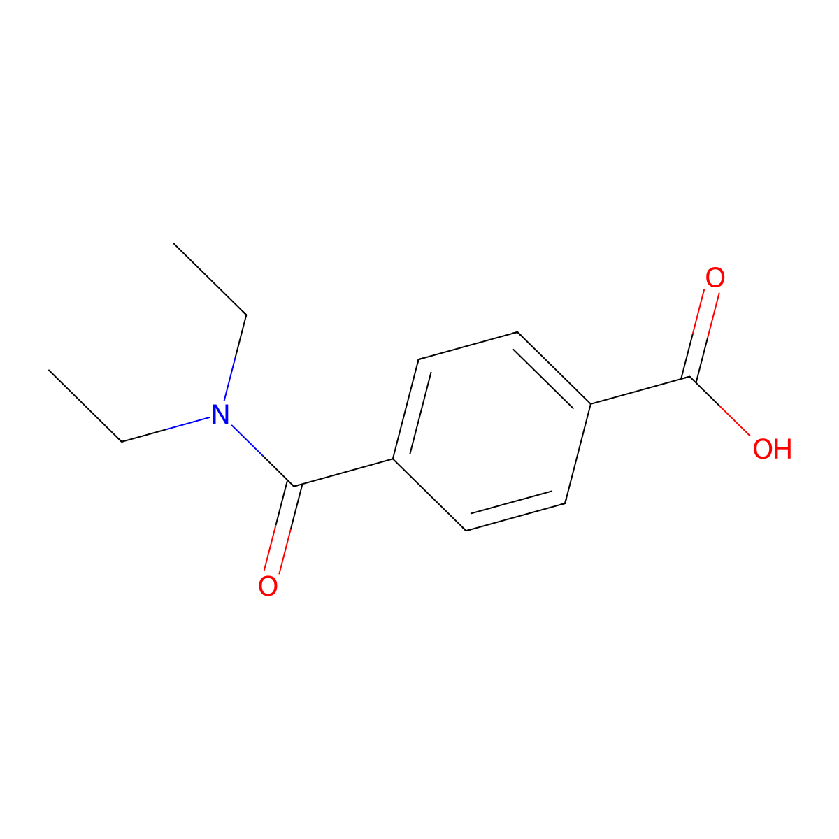 4-(Diethylcarbamoyl)benzoic acid molecular structure, CAS 71888-24-9
