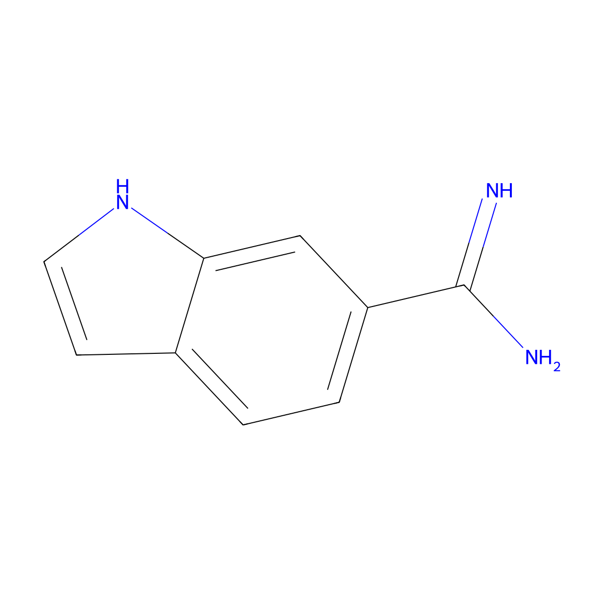 6-Amidinoindole molecular structure, CAS 71889-72-0