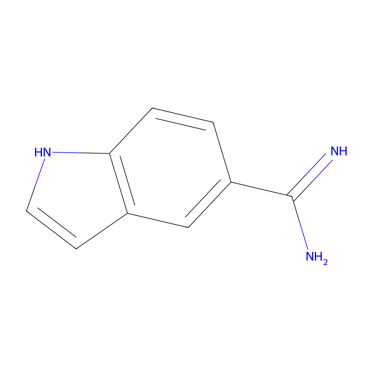 5-Amidinoindole molecular structure, CAS 71889-75-3