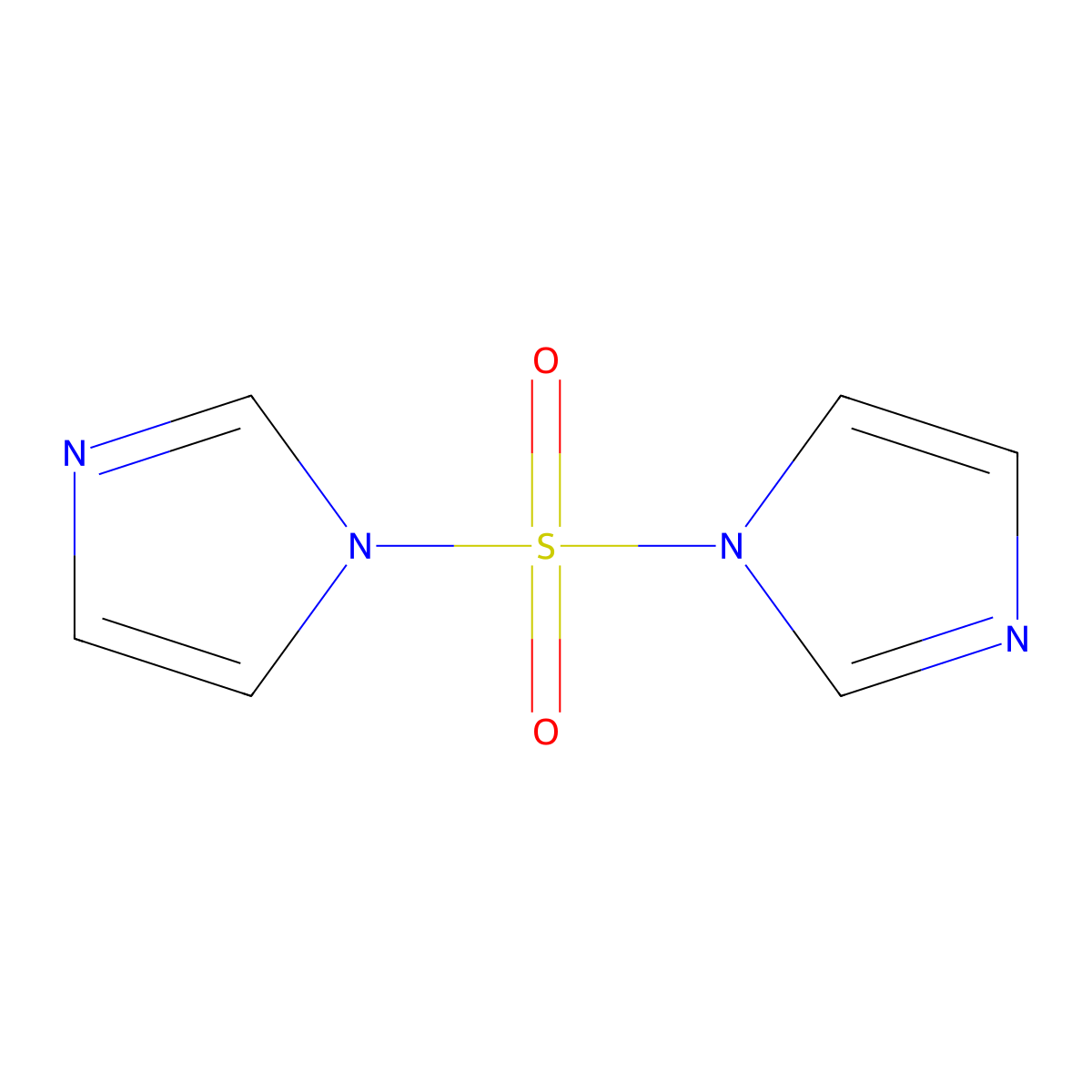 1,1'-sulphonylbis-1H-imidazole molecular structure, CAS 7189-69-7