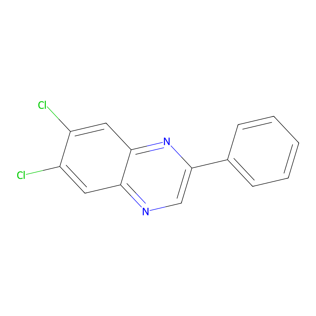 6,7-Dichloro-2-phenylquinoxaline molecular structure, CAS 71896-95-2