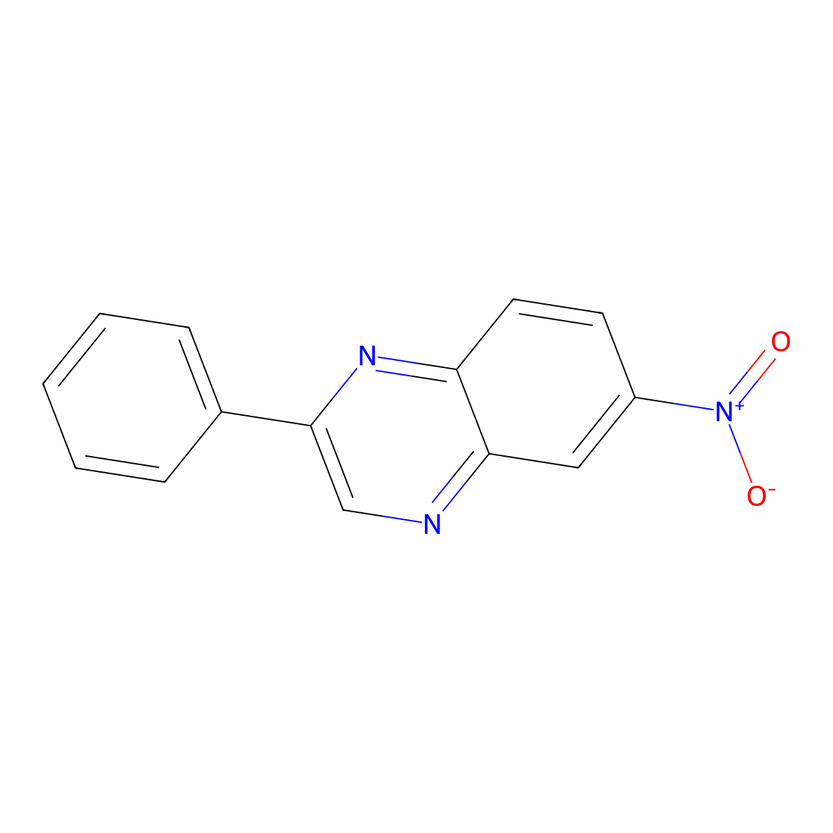 6-Nitro-2-phenylquinoxaline molecular structure, CAS 71896-99-6