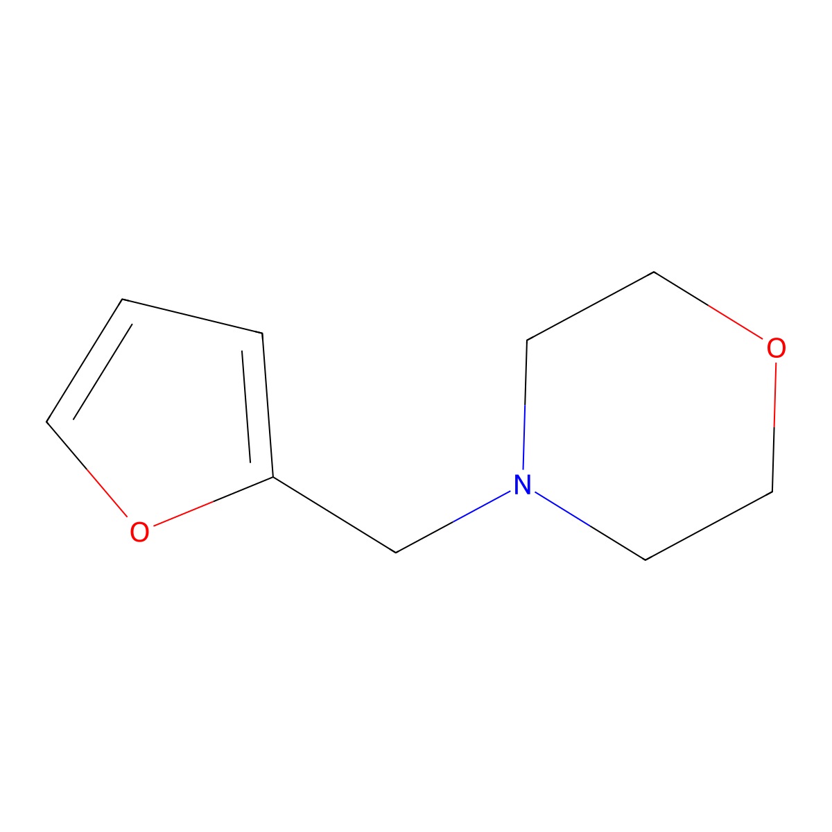4-(Furan-2-ylmethyl)morpholine molecular structure, CAS 71897-72-8