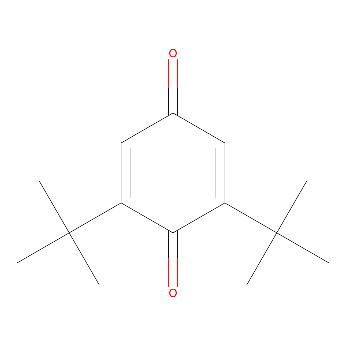 2,6-Di-t-butyl-p-benzoquinone molecular structure, CAS 719-22-2