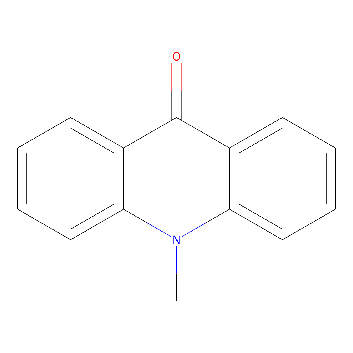 N-Methylacridone molecular structure, CAS 719-54-0