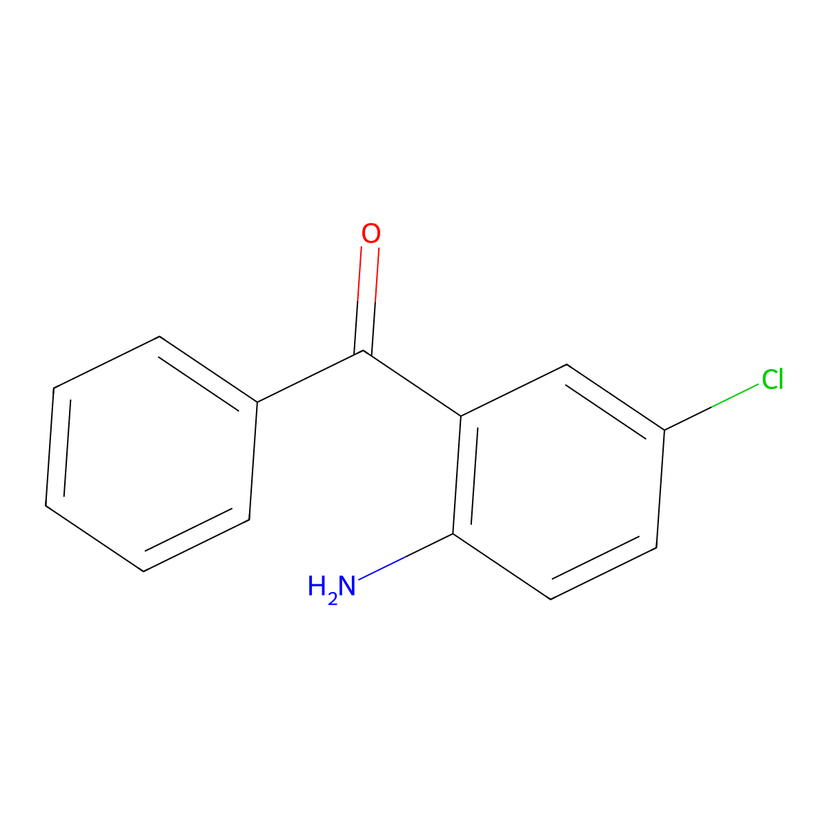 2-Amino-5-chlorobenzophenone molecular structure, CAS 719-59-5