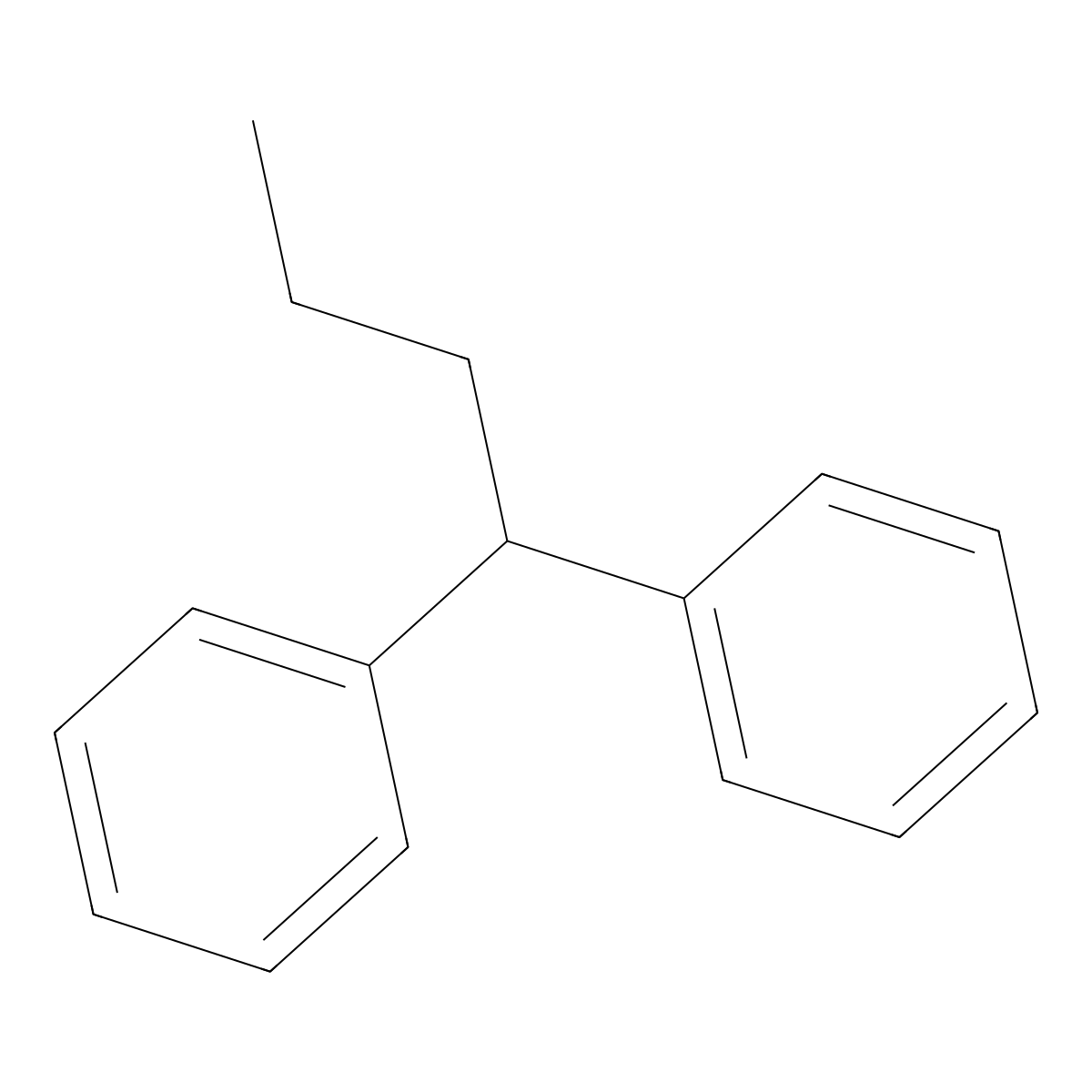 Benzene, 1,1'-butylidenebis- molecular structure, CAS 719-79-9