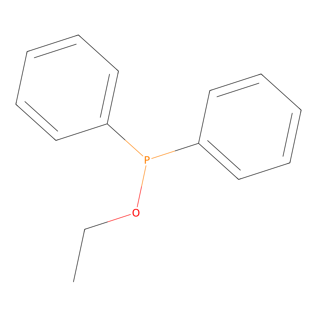 Ethyl diphenylphosphinite molecular structure, CAS 719-80-2