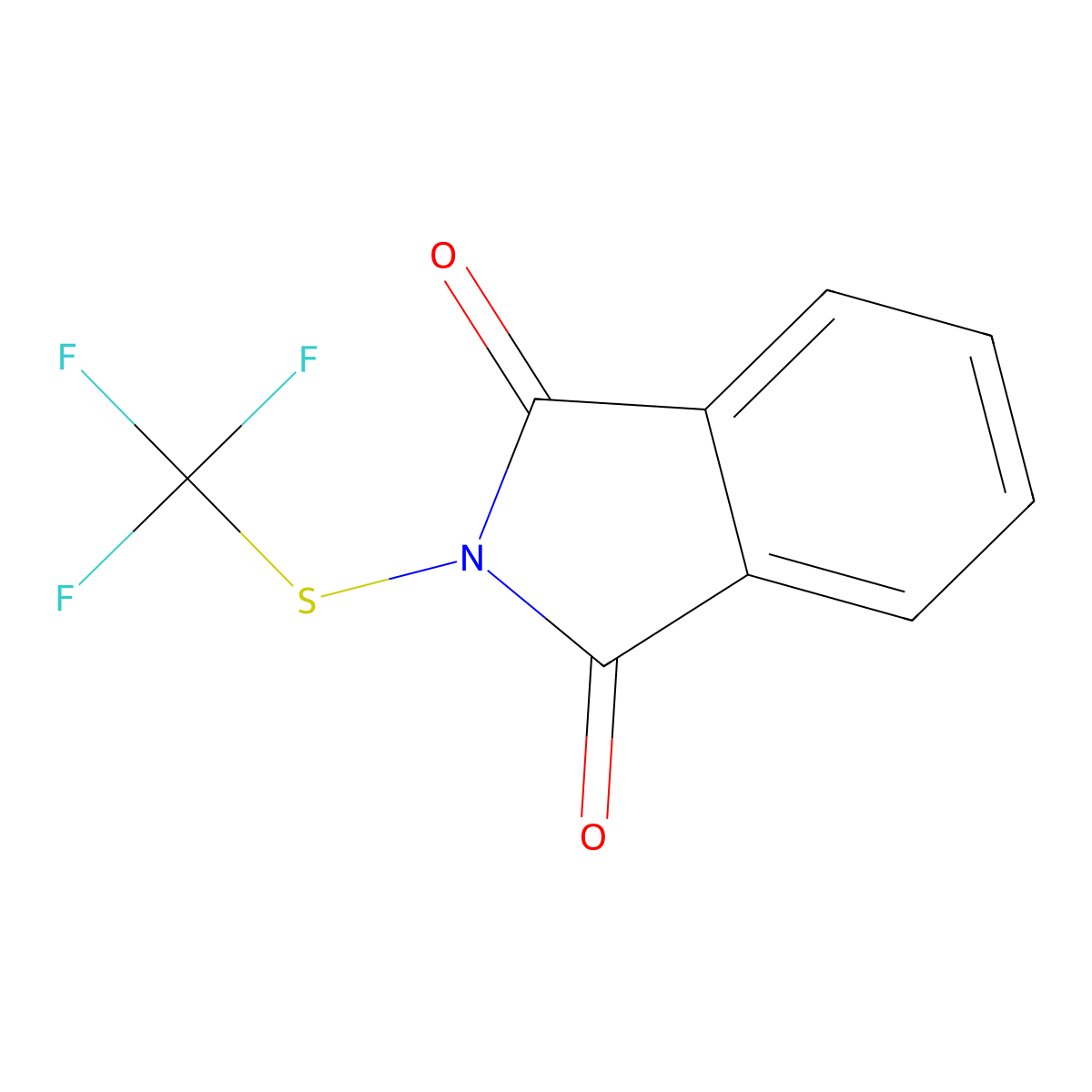N-(trifluoromethylthio)phthalimide molecular structure, CAS 719-98-2
