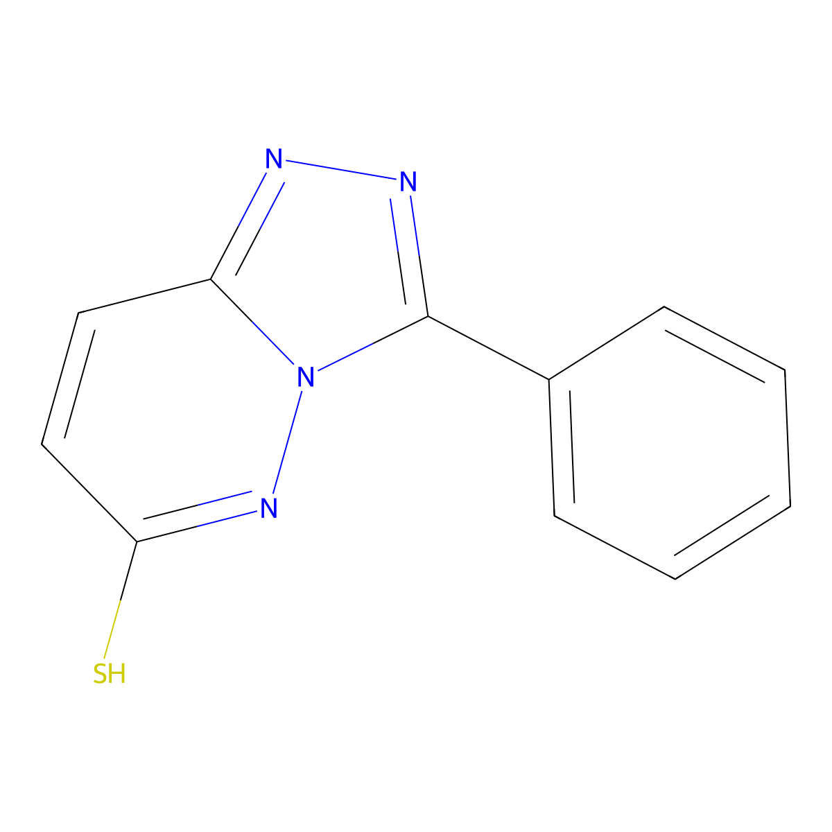 3-Phenyl[1,2,4]triazolo[4,3-b]pyridazine-6-thiol molecular structure, CAS 7190-83-2