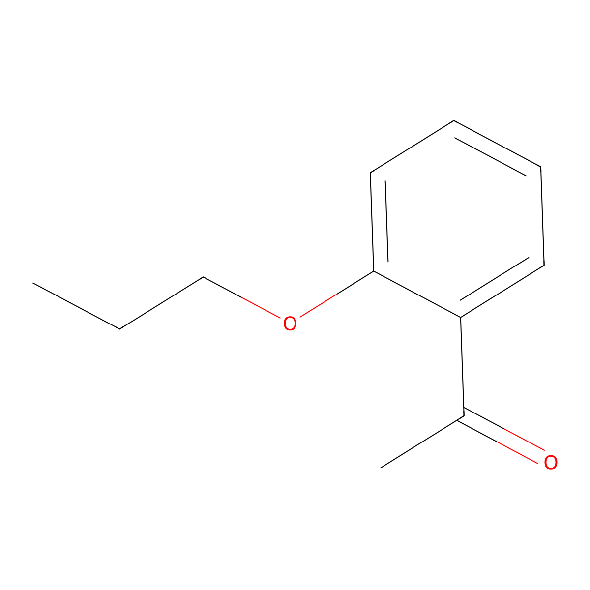 1-(2-Propoxyphenyl)ethanone molecular structure, CAS 7191-38-0