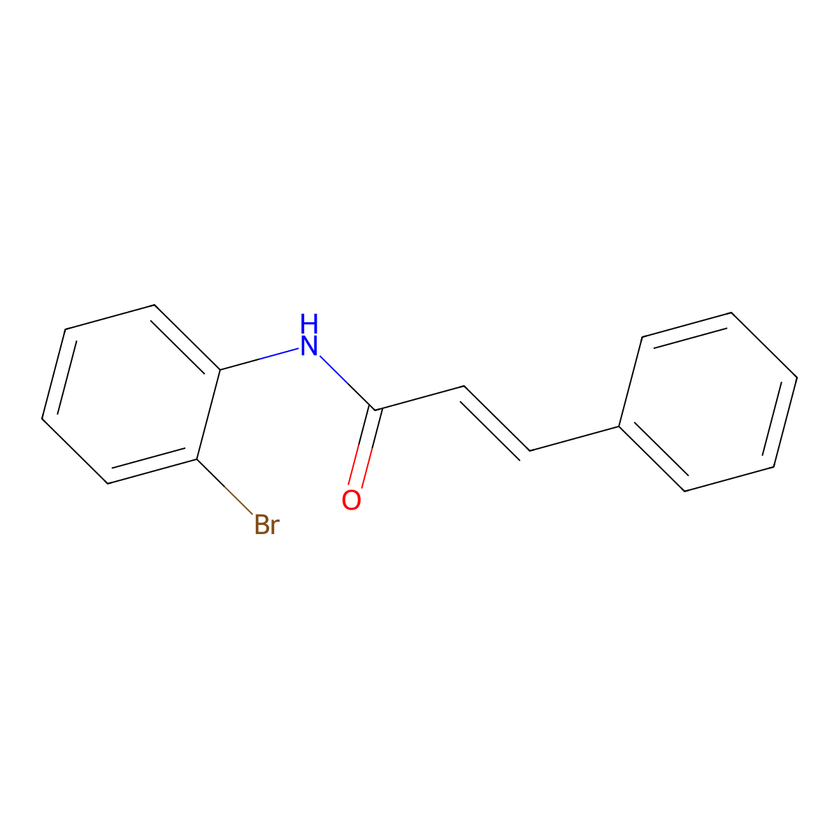 N-(2-Bromophenyl)cinnamamide molecular structure, CAS 71910-51-5