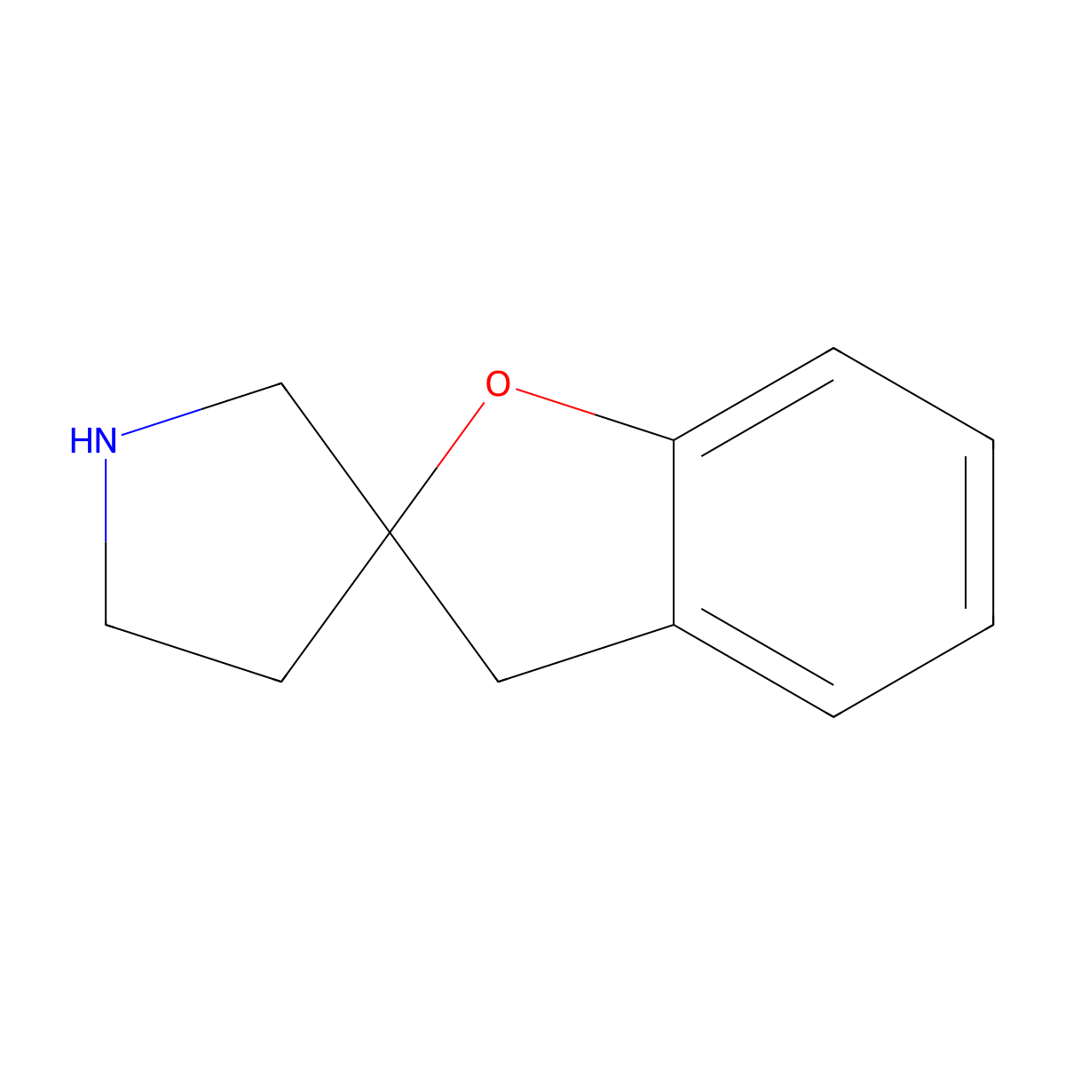3H-Spiro[1-benzofuran-2,3'-pyrrolidine] molecular structure, CAS 71916-78-4