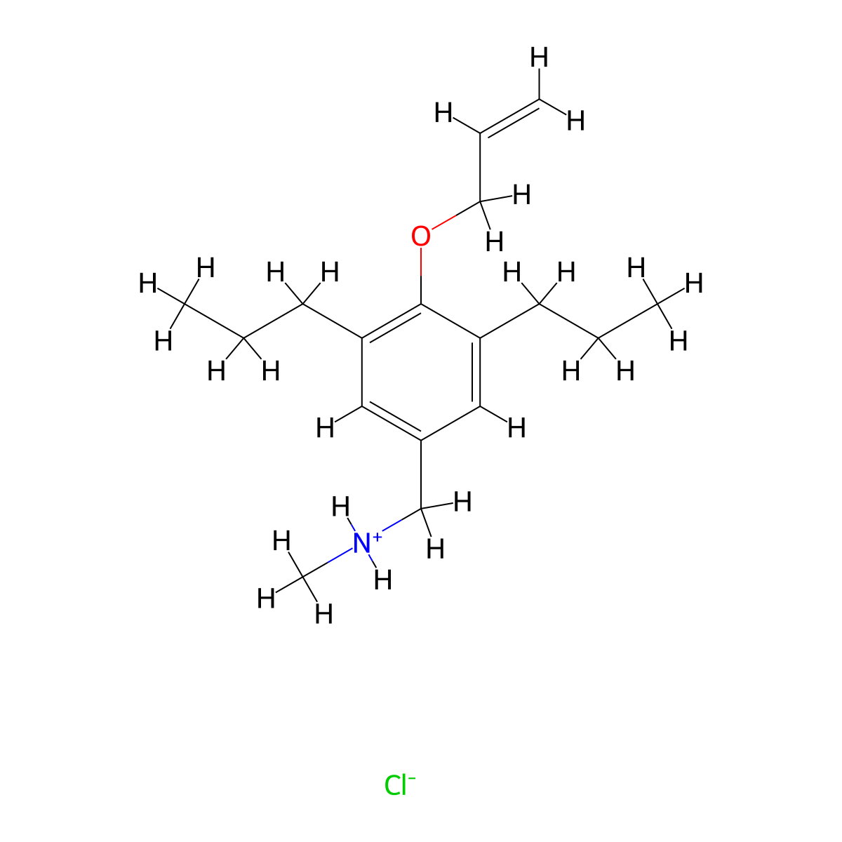Benzylamine, 4-(allyloxy)-3,5-dipropyl-N-methyl-, hydrochloride molecular structure, CAS 7192-52-1