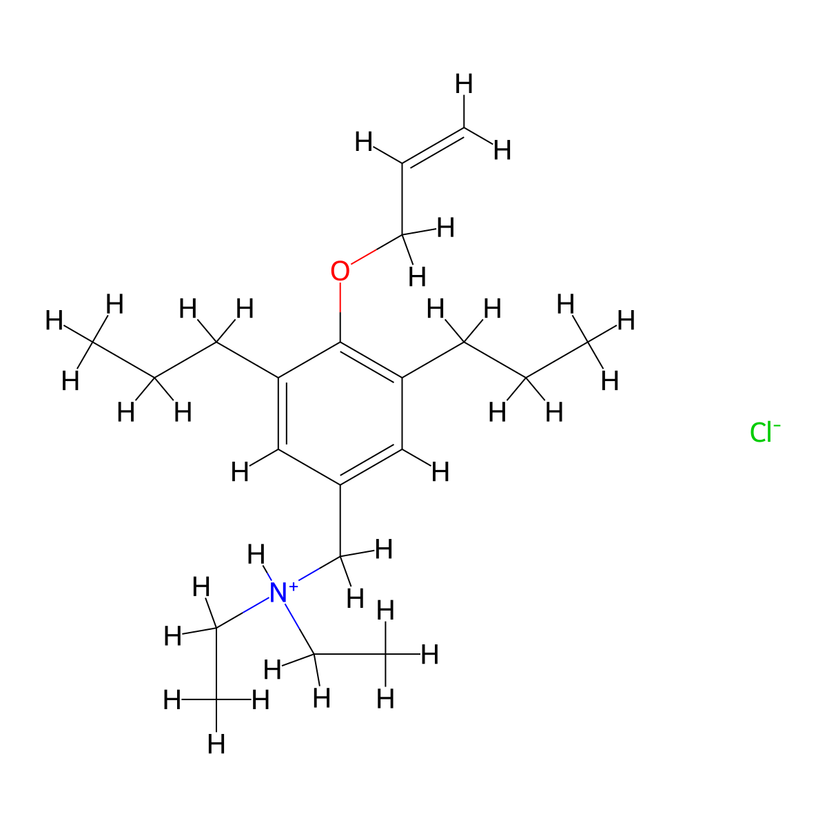 Benzylamine, 4-(allyloxy)-N,N-diethyl-3,5-dipropyl-, hydrochloride molecular structure, CAS 7192-57-6