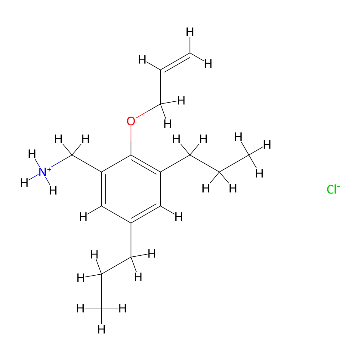 Benzylamine, 2-(allyloxy)-3,5-dipropyl-, hydrochloride molecular structure, CAS 7192-73-6